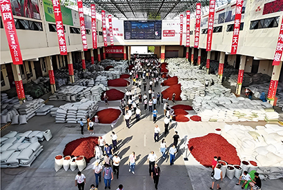 1769132900939093689.jpg 位于遵义市虾子镇的中国辣椒城是目前国内最大的辣椒贸易市场。-来源:天眼新闻.jpg